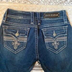 Rock Revival Straight Leg Medium Heather Jeans 28